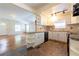 Open kitchen featuring granite counters and eat-in bar at 3349 Lavista Dr, Atlanta, GA 30354
