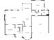 First floor plan showcasing the living room, kitchen, dining area, and garage at 4012 Ironhill Ln, Woodstock, GA 30189