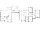 Floor plans for the first and second floor, featuring a living room, kitchen, bedrooms, and bathrooms at 4012 Ironhill Ln, Woodstock, GA 30189