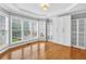 Bedroom features a bay window and built-in storage cabinets at 3541 Roswell Ne Rd # 21, Atlanta, GA 30305