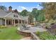Beautiful backyard oasis with pool, stone patio, and well-kept lawn at 114 Trinity Hollow Dr, Canton, GA 30115