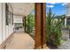 Inviting front porch with wooden pillars and well-maintained landscaping at 1993 Haley Walk, Atlanta, GA 30318