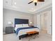 Spacious main bedroom featuring a trey ceiling, recessed lighting, and ensuite bathroom access at 1993 Haley Walk, Atlanta, GA 30318