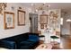 Eclectic living room with vintage decor, stylish furniture, and hardwood floors at 351 Cherokee Ave, Atlanta, GA 30312