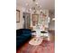 Stylish living room with vintage decor, modern lighting, and hardwood floors at 351 Cherokee Ave, Atlanta, GA 30312
