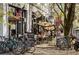 Charming neighborhood storefront with outdoor seating and bicycle parking at 351 Cherokee Ave, Atlanta, GA 30312