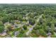 Aerial view of the neighborhood showing houses and trees at 3970 Genoa Ct, Duluth, GA 30096