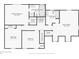 Second story floor plan featuring bedrooms, bathrooms, laundry, and bonus room layout at 3970 Genoa Ct, Duluth, GA 30096