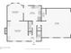 Layout of the first floor showing living room, dining room, kitchen, bathroom and garage at 3970 Genoa Ct, Duluth, GA 30096