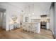 Bright kitchen features stainless steel appliances, marble counters, and counter seating at 1820 Peachtree Nw St # 303, Atlanta, GA 30309