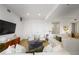 Comfortable living room featuring contemporary furniture, white walls and light wood flooring at 1820 Peachtree Nw St # 303, Atlanta, GA 30309