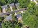 Overhead view of a tree-lined neighborhood with well-kept homes and landscaped yards, offering a serene setting at 1175 Haven Brook Way, Atlanta, GA 30319