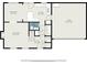 Detailed floor plan showcasing the layout of the living room, dining area, kitchen, bathroom, foyer and garage at 1175 Haven Brook Way, Atlanta, GA 30319