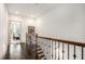 Hallway at the top of the stairs leads to bedrooms at 1216 Virginia Ne Ct # 8, Atlanta, GA 30306