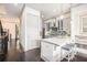 Bright kitchen with white countertops, gray cabinets, stainless steel appliances, and breakfast bar at 1216 Virginia Ne Ct # 8, Atlanta, GA 30306