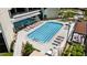 Aerial view of the outdoor pool and sundeck area at 2660 Peachtree Nw Rd # 10H, Atlanta, GA 30305