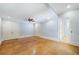 This bedroom features tile flooring, ceiling fan, and recessed lighting, creating a stylish space at 3770 Riverly Trce, Marietta, GA 30067