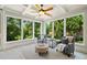 Cozy sun room with wooded views and comfortable seating at 3770 Riverly Trce, Marietta, GA 30067