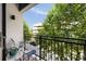 Outdoor balcony with seating area overlooking lush greenery and city views at 22 Airline Ne St # 201, Atlanta, GA 30312