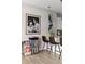Close up view of the breakfast bar and kitchen with updated lighting at 22 Airline Ne St # 201, Atlanta, GA 30312