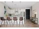 Modern kitchen with a center island, stainless steel appliances, and barstool seating at 22 Airline Ne St # 201, Atlanta, GA 30312