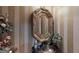Powder room showcasing an ornate gold mirror and elegant fixtures at 2901 Briscoe Rd, Loganville, GA 30052