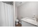 Clean, well-maintained bathroom features a shower, toilet, and granite vanity with an updated faucet at 76 Vaughn Ne Rd, Cartersville, GA 30121