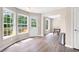The dining area has great light and provides access to the outdoor deck space at 76 Vaughn Ne Rd, Cartersville, GA 30121