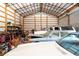 Large garage interior, great for storage, workshop or car collection at 76 Vaughn Ne Rd, Cartersville, GA 30121