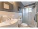 This bathroom includes a shower and a vanity at 1391 Jefferson Ave, East Point, GA 30344