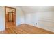 Upstairs bedroom with hardwood floors, and a built in set of drawers at 1391 Jefferson Ave, East Point, GA 30344
