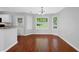 Cozy dining area with hardwood floors, natural light, and easy access to the kitchen at 174 Randall Dr, Rockmart, GA 30153
