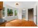 Bright breakfast nook featuring hardwood floors, large windows and access to the deck at 3228 Turtle Lake Se Dr, Marietta, GA 30067