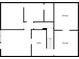 Basement floor plan featuring storage and utility space at 3228 Turtle Lake Se Dr, Marietta, GA 30067