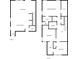 Combined floorplans for the first and second floors at 1825 Villageside Ct, Lawrenceville, GA 30043