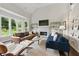 Inviting living room boasts a fireplace, large windows, and two sofas for comfortable gatherings at 3065 Foxhall Overlook, Roswell, GA 30075