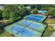 Aerial view of community tennis courts at 3065 Foxhall Overlook, Roswell, GA 30075