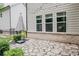 Backyard with a stone patio and room for outdoor entertaining at 2630 Timler Trce, Snellville, GA 30078