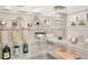 Organized pantry with white wire shelving displaying food storage and cooking ingredients at 2630 Timler Trce, Snellville, GA 30078