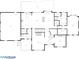 Detailed floor plan showcases the layout of the main level of a beautiful home at 12995 Bucksport Dr, Roswell, GA 30075