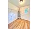 The utility room has an updated water heater and sleek hardwood floors at 4074 Green Hawk Trl, Decatur, GA 30035