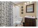 Bathroom with a shower-tub combination and vanity at 2525 Millwater Xing, Dacula, GA 30019