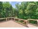 Wood deck overlooking a yard surrounded by mature trees, perfect for nature lovers at 2525 Millwater Xing, Dacula, GA 30019