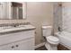Bathroom featuring a tiled shower and modern fixtures at 1026 Eisenhower Se Ct, Atlanta, GA 30354
