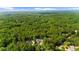 An aerial view of the lush green landscape with trees surrounding luxury homes, providing privacy and natural beauty at 9005 Old Southwick Pass, Alpharetta, GA 30022