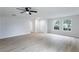 Spacious living room with a ceiling fan and hardwood floors at 450 Pinevale Ct, Atlanta, GA 30349