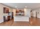 Modern kitchen showcasing granite countertops, stainless steel appliances, and a functional center island at 513 Moline Way, Locust Grove, GA 30248