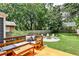 Inviting backyard with wooden deck, comfortable seating, and fire pit area at 1136 Moreland Se Pl, Atlanta, GA 30316
