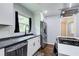 Modern kitchen featuring sleek countertops, stainless steel appliances, and contemporary finishes at 1740 Dodson Sw Dr, Atlanta, GA 30311