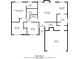 Detailed floor plan showcasing the layout of the home with labeled rooms and measurements at 9119 Woodgreen Way, Jonesboro, GA 30238